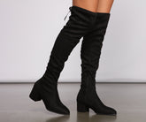 Stylische Must-Have Overknee-Stiefel mit Blockabsatz